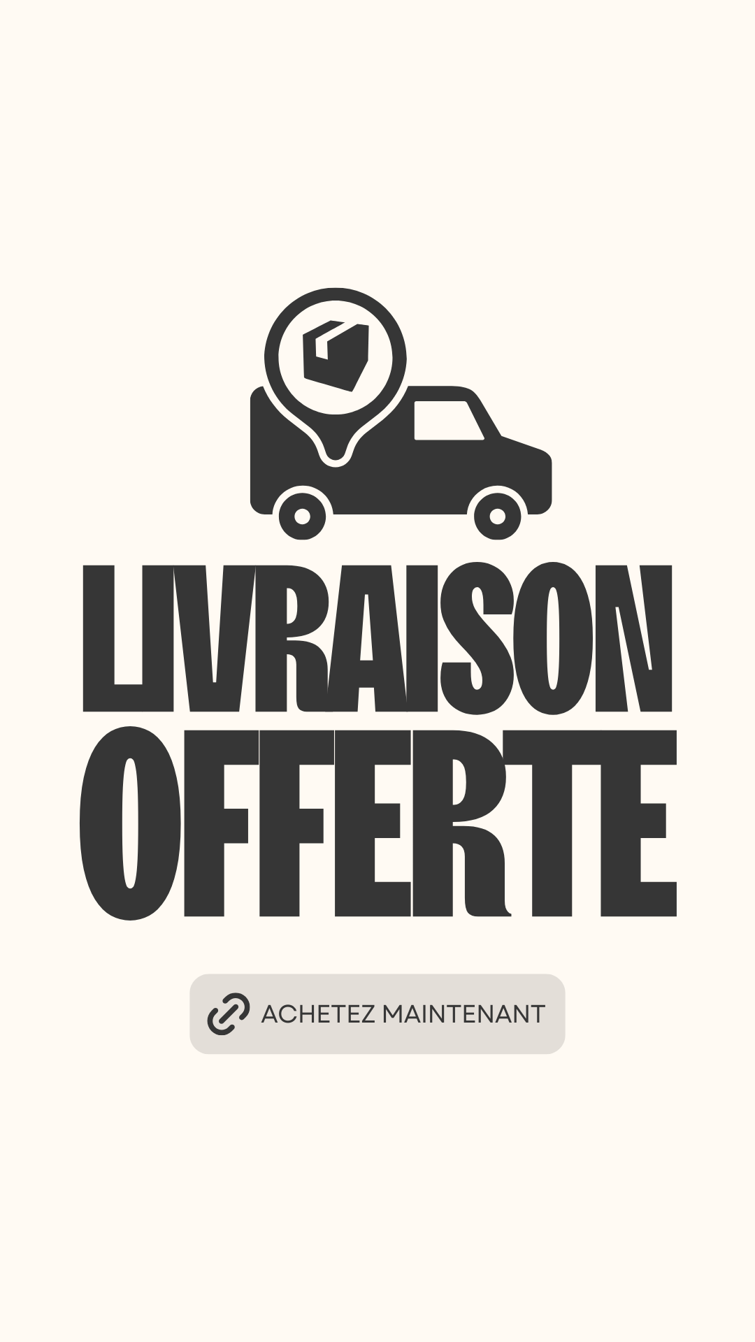 Story Livraison Offerte Simple Noir et Blanc Story Livraison Offerte Simple Noir et Blanc